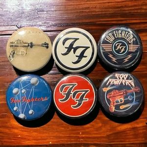 6 Pack Foo Fighters Button Badge Set